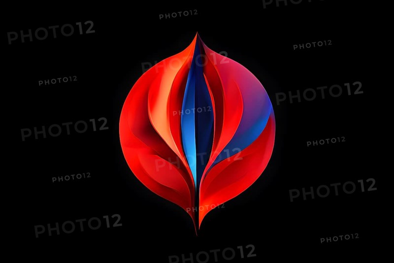 Minimalist rendering showcasing a vibrant abstract painting as a symbol for human resilience, AI generated