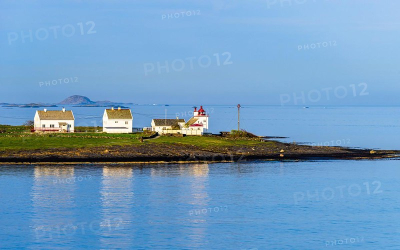 Tungenes Fyr over FjordSailing, Stavanger, Boknafjorden, Norway, Europe
