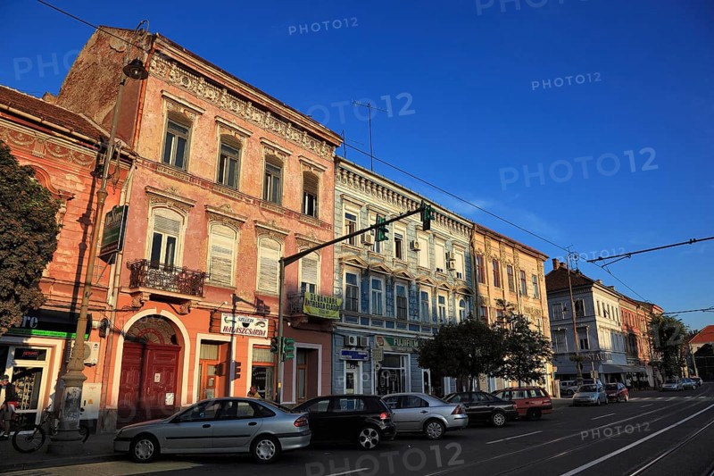 Banat, city of Arad, city centre, houses in the old town, Romania, Europe