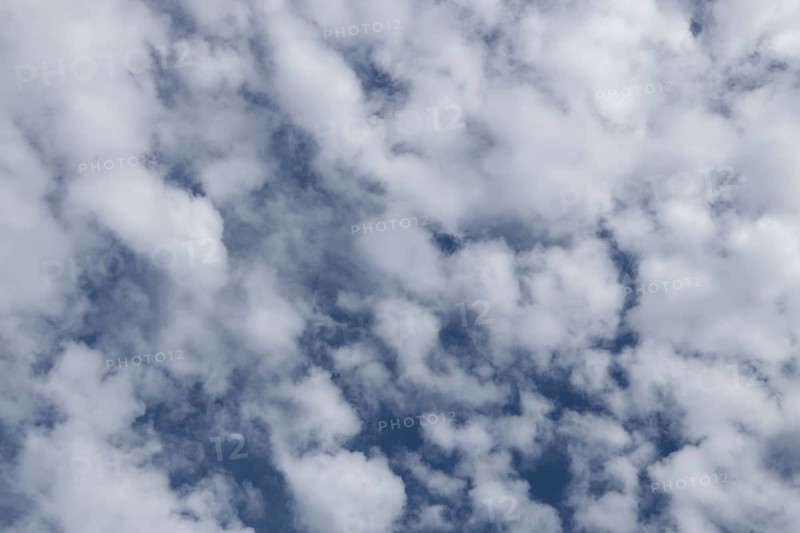 Altostratus white clouds in a blue sky, England, United Kingdom, Europe