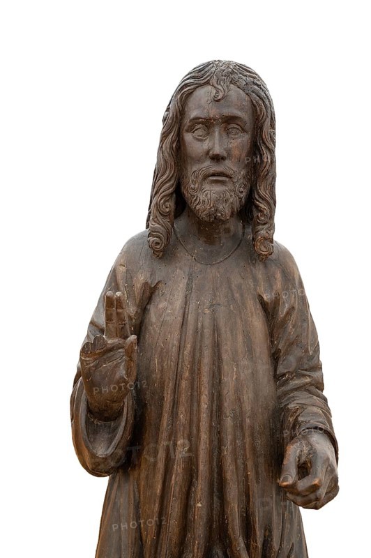 Christ on the Palm Donkey, c. 1500, detail, on white ground, Zeppelin Museum, Friedrichshafen, Baden-Württemberg, Germany, Europe