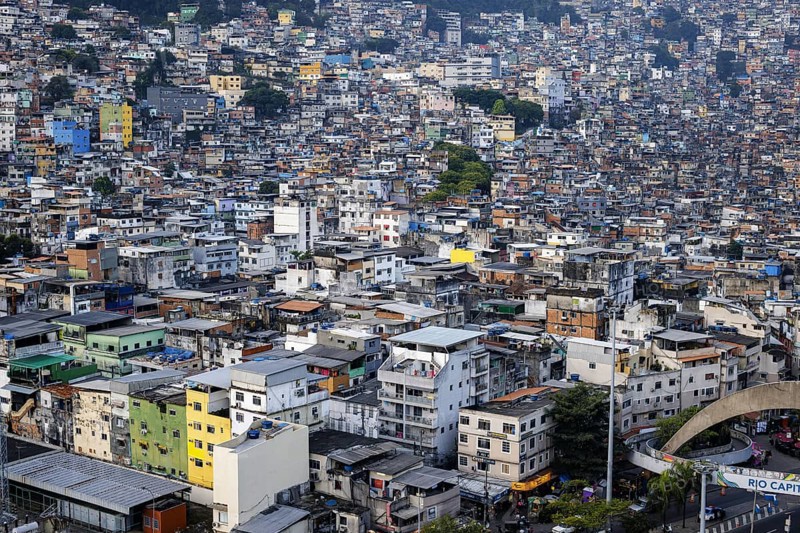 View of the Rocinha favela. Rio de Janeiro, 13.02.2013. Photographed on behalf of the Federal Ministry for Economic Cooperation and Development