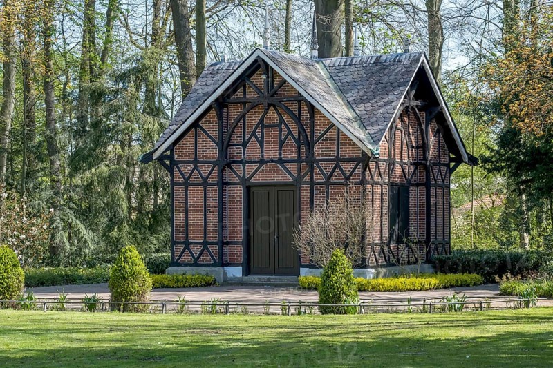 Teehaus im Schlosspark, Ahaus, Münsterland, North Rhine-Westphalia, Germany, Europe