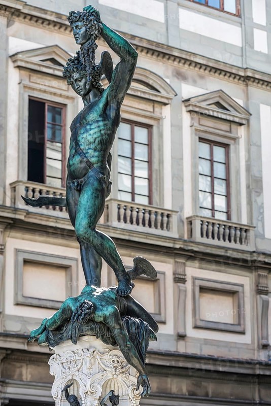 Perseus with the head of Medusa, sculpture, art, Renaissance, tourist attraction, monument, sculpture, representation, culture, famous, Piazza della Signoria, Florence, Tuscany, Italy, Europe