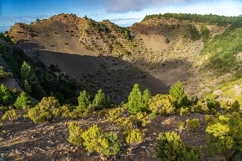 Hoya de Fireba volcano crater, El Hierro, Canary Islands, Spain, Europe