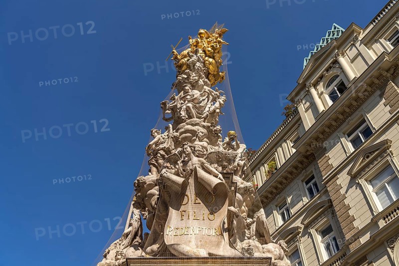 The Vienna Plague Column, Vienna, Austria, Europe