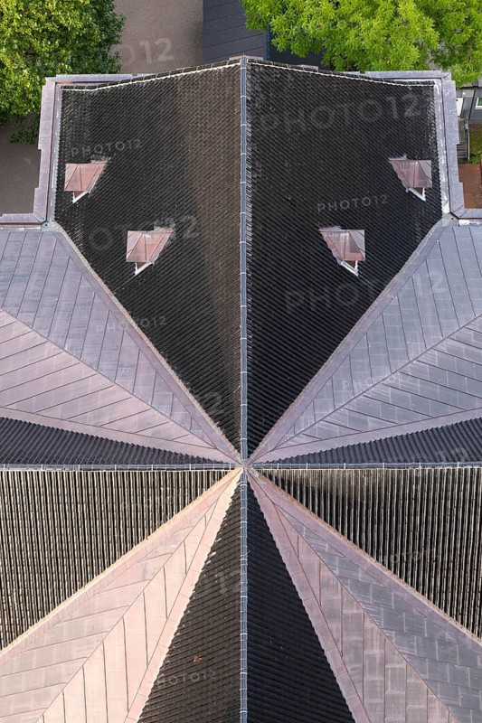 Roof of the Evangelical Lutheran Church of the Saviour, in front of Frelsers Kirke, Christianshavn, Copenhagen, Denmark, Europe