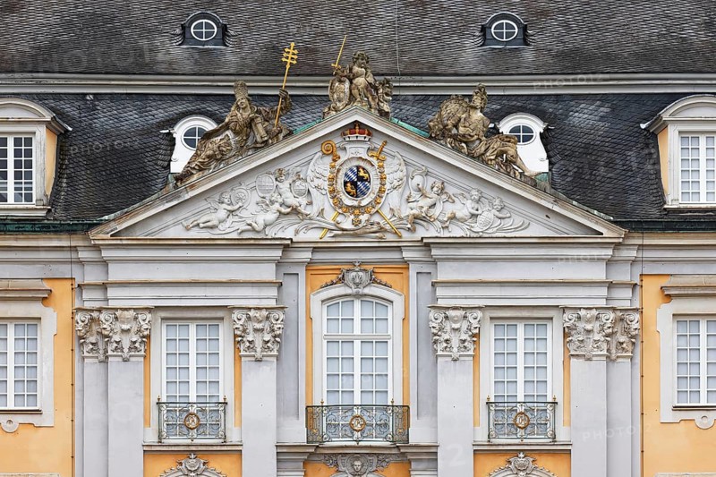 Augustusburg Castle also known as Brühl Castle, east façade, Brühl, North Rhine-Westphalia, Germany, Europe