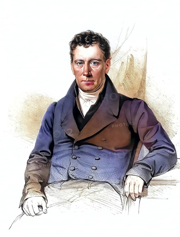 Franz de Paula Augustin Wirer, later ennobled as Ritter von Rettenbach, 2 April 1771, 30 March 1844, was court physician at the Viennese court and personal physician to Emperor Franz I, as well as teacher at the Vienna Medical School and rector of the University of Vienna, Historical, digitally restored reproduction from a 19th century original, Record date not stated