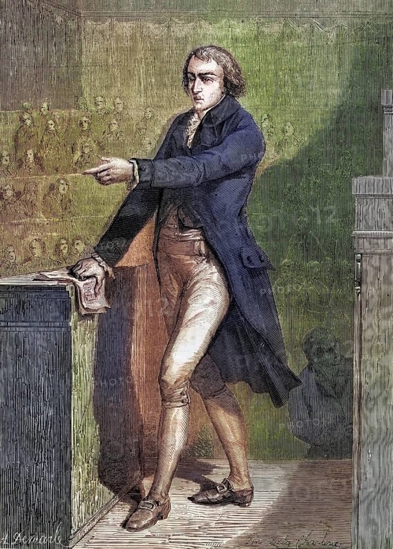 Jean-Baptiste Louvet, called Louvet de Couvray, (born 12 June 1760 in Paris, died 25 August 1797 in Paris) was a politician during the French Revolution, Historical, digitally restored reproduction from a 19th century original, Record date not stated