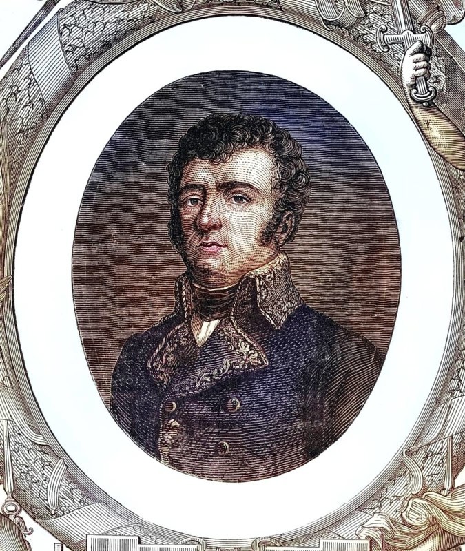Dominique Joseph Vandamme, Dominique-Joseph-Rene Van Damme, comte d'Unebourg, also Ursbourg, Unsebourg (born 5 November 1770 in Cassel died 15 May 1830 ibid.) was a French general in the Napoleonic Wars, Historical, digitally restored reproduction from a 19th century original, Record date not stated