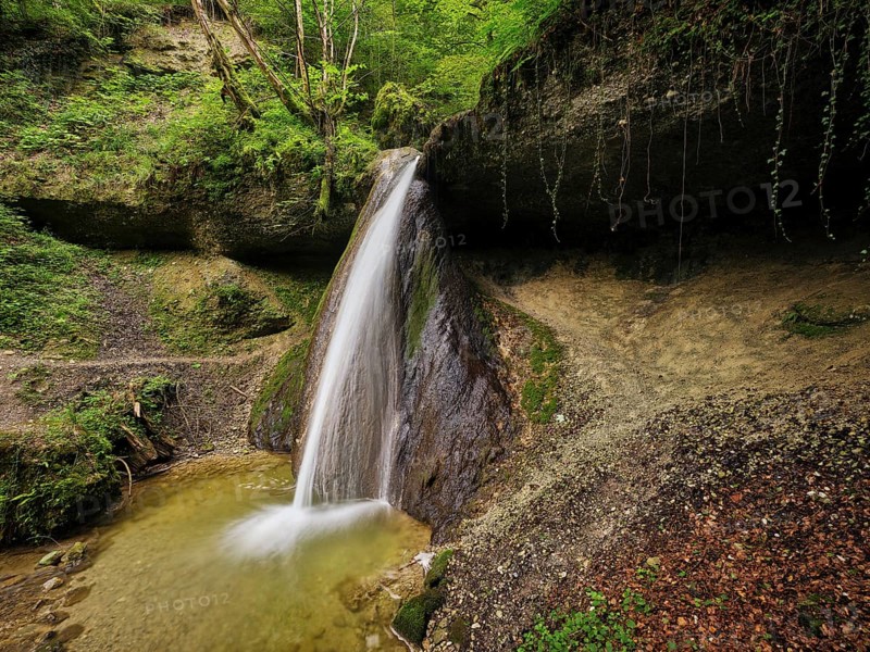 Schwarzenbach Waterfall, Baar, Canton Zug, Switzerland, Europe
