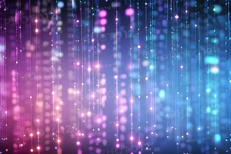 Abstract animation of binary code cascading down like digital rain, representing data insights, pastel hues, AI generated