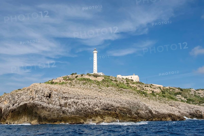 Faro di Leuca, Santa Maria di Leuca lighthouse, Leuca, province of Lecce, Apulia, Salento, Italy, Europe