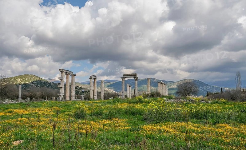 Excavation site site of the ancient city of Aphrodisias, Temple of Aphrodite, today's city of Geyre, Karacasu, Aydin, Western Turkey, Turkey, Asia