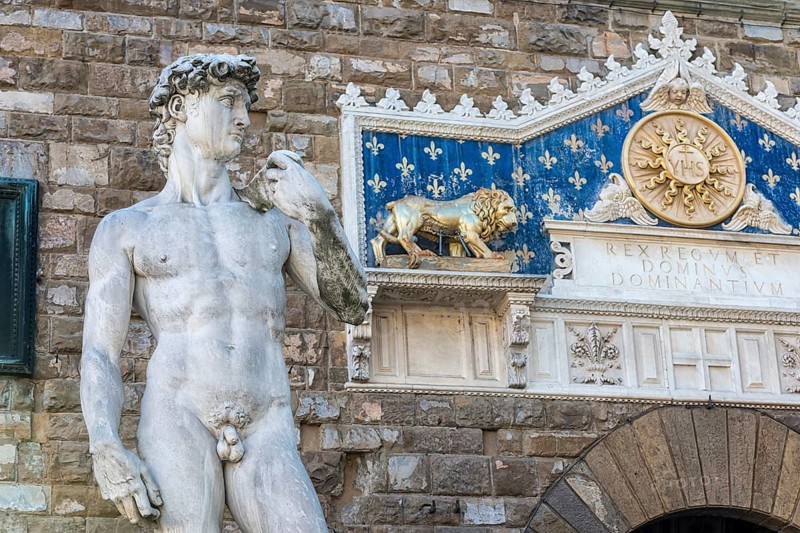 David by Michelangelo, sculpture, art, Renaissance, tourist attraction, monument, sculpture, representation, culture, famous, Piazza della Signoria, Florence, Tuscany, Italy, Europe
