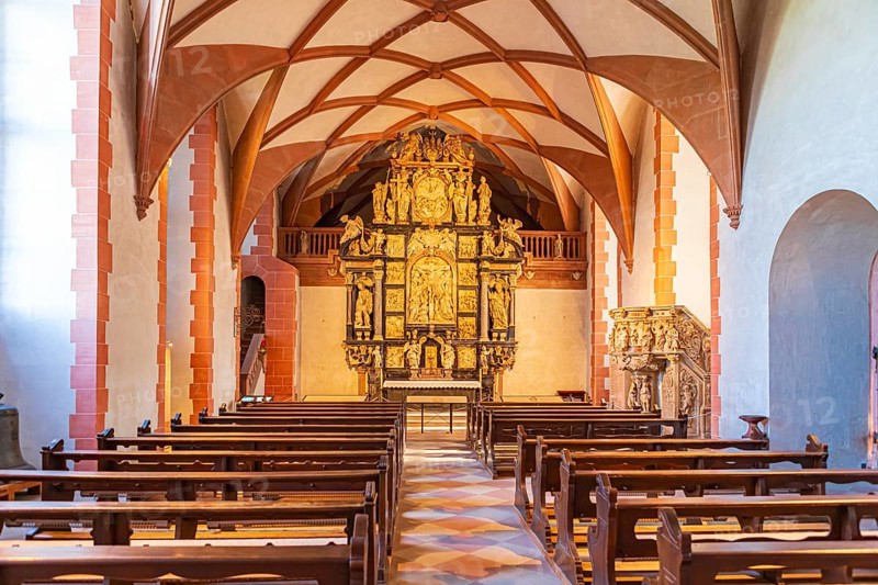 Johannisburg Castle Chapel in Aschaffenburg, Bavaria, Germany, Europe
