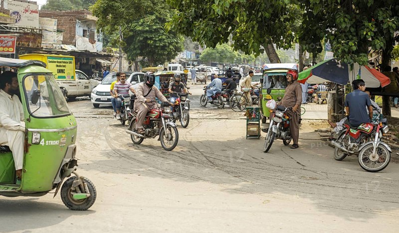 Street scene in Lahore, 22.08.2024. Photographed on behalf of the Federal Ministry for Economic Cooperation and Development