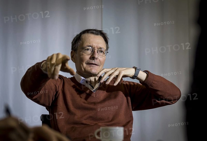 Karl Lauterbach (SPD), Federal Minister of Health, recorded during an interview at the Federal Ministry of Health
