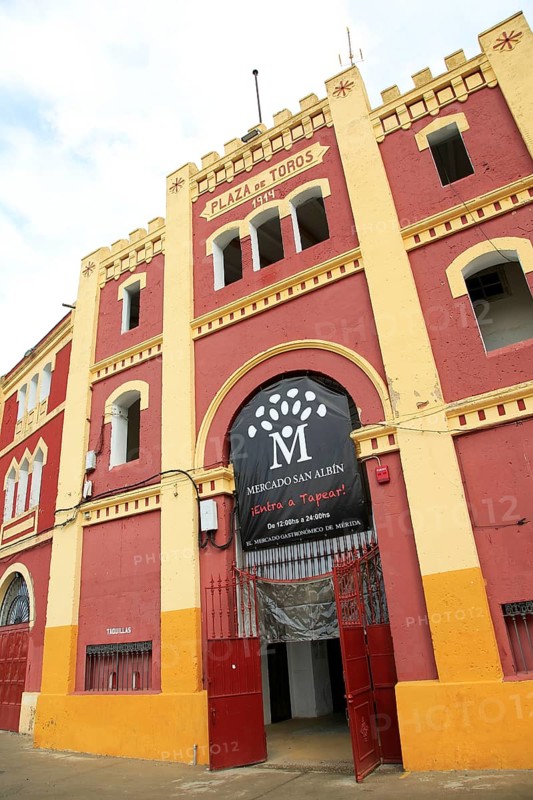 Plaza de Toros bullring built 1914, Merida, Extremadura, Spain, Europe
