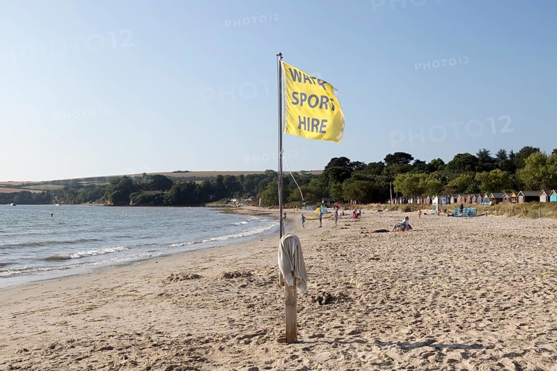 Early morning quiet at Knoll beach, Studland Bay, Swanage, Dorset, England, UK