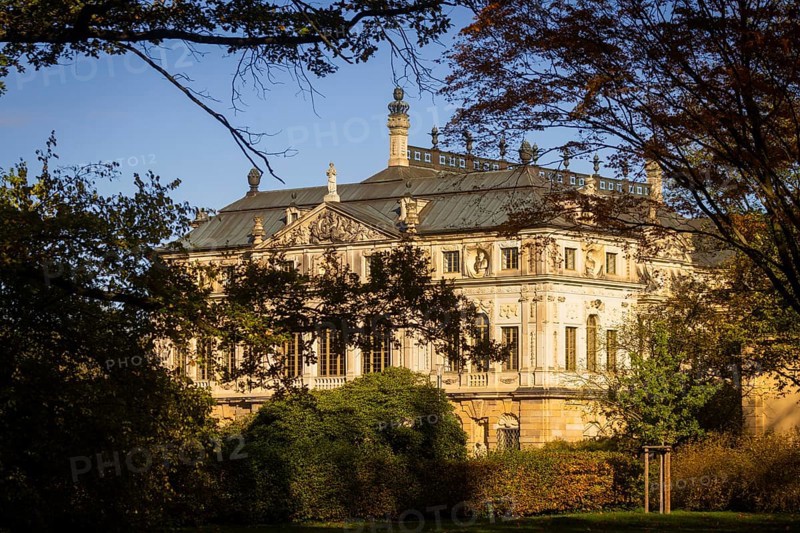 The Great Garden in Dresden is a park of Baroque origin. The Great Garden has been remodelled many times in the course of its more than three hundred years of history, although the basic baroque structure has remained recognisable. The palace in the Great Garden, Dresden, Saxony, Germany, Europe