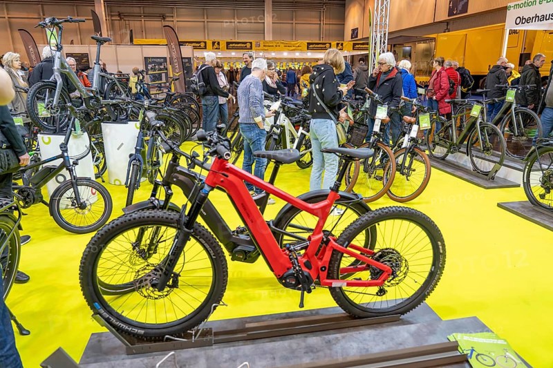 Fahrrad Essen, public fair in the halls of Messe Essen, dealers and manufacturers show everything to do with bicycles, e-bikes, accessories, North Rhine-Westphalia, Germany, Europe