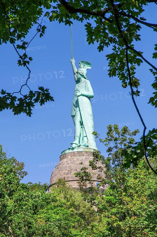 Hermannsdenkmal near Hiddesen, district of Detmold, Teutoburg Forest, North Rhine-Westphalia, Germany, Europe