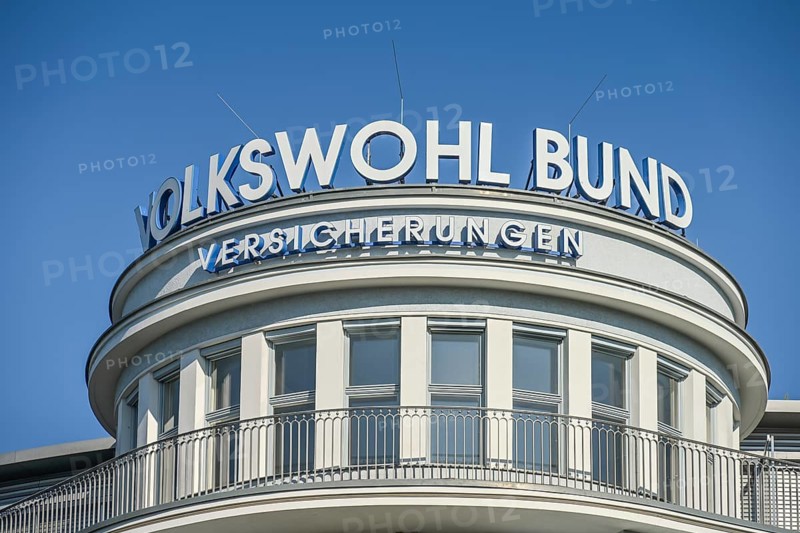 Lettering Volkswohl Bund Versicherungen, Kantstraße, Charlottenburg, Charlottenburg-Wilmersdorf, Berlin, Germany, Europe
