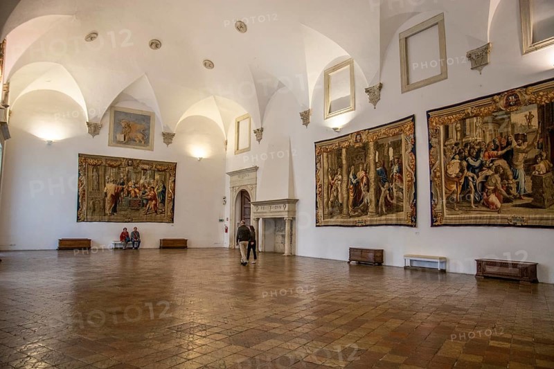 Interior in Palazzo Ducale, Unesco world heritage site Urbino, Urbino and Pesaro district, Marche, Italy, Europe