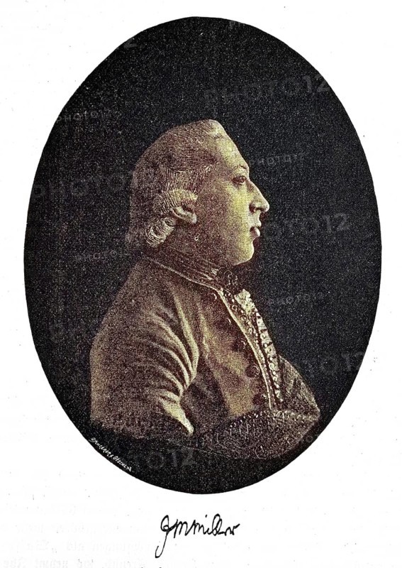 Johann Martin Miller, 3 December 1750-21 June 1814, was a German theologian and writer, digital reproduction of an original from the 19th century, original date unknown