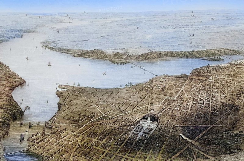 Washington DC and its surroundings at the time of the Civil War, USA, Historical, digitally restored reproduction from a 19th century original, Record date not stated, North America