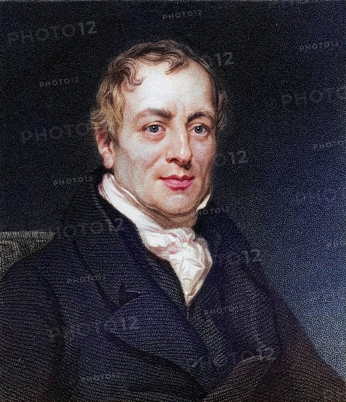 David Ricardo 1772-1823 English economist, Historical, digitally restored reproduction from a 19th century original, Record date not stated