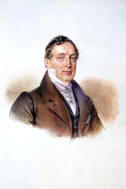 Hermann Josef Baron Diller (1766-1832), Court Councillor, Historical, digitally restored reproduction from a 19th century original, Record date not stated