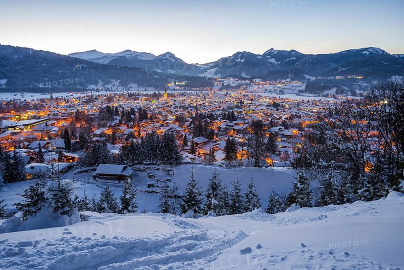 Winter in Oberstdorf, Oberallgäu, Allgäu Alps, Allgäu, Bavaria, Germany, Europe