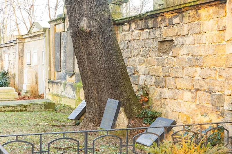 The Trinitatisfriedhof cemetery in Dresden's Johannstadt district is one of the city's burial grounds originally laid out as an epidemic cemetery alongside the Eliasfriedhof cemetery. Due to its artistic design, it is one of the most important cemeteries in Dresden in terms of urban history and cultural history and is the fifth largest cemetery in the city. Grave of the Gablenz family, Dresden, Saxony, Germany, Europe