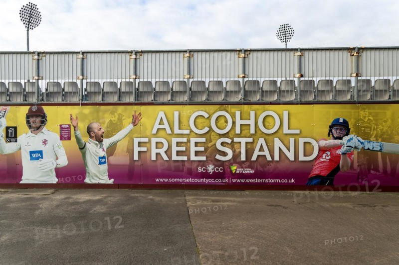 Alcohol Free Stand, County Ground, Somerset County Cricket club, Taunton, Somerset, England, UK
