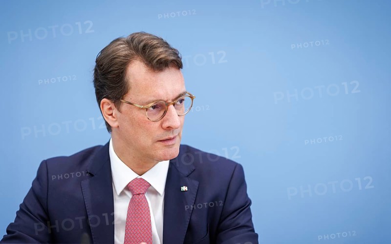 Hendrik Wüst, Minister President of North Rhine-Westphalia, recorded during the Federal Press Conference on the Children's Report 2024: Democracy Education in Germany, in Berlin, 14 June 2024