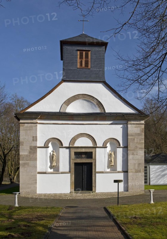 Castle Chapel, Canstein Castle, Marsberg, Sauerland, North Rhine-Westphalia, Germany, Europe