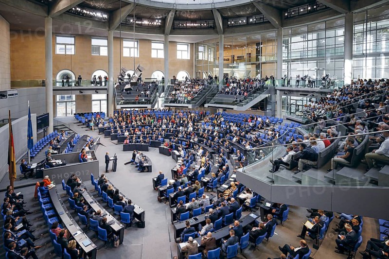 Federal Chancellor Olaf Scholz, (SPD), recorded during a government statement in the German Bundestag in Berlin, 06/06/2024