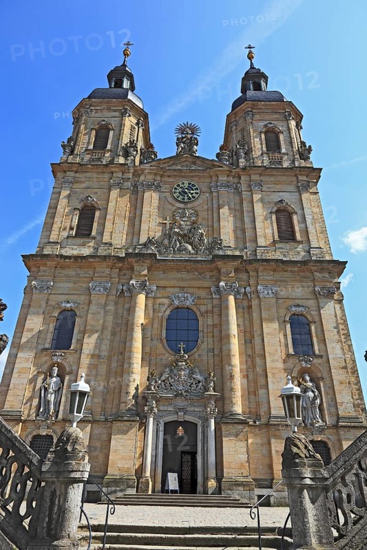 Pilgrimage basilica of the Holy Trinity of the Franciscan monastery in Gößweinstein, district of Forchheim, Upper Franconia, Bavaria, Germany, Europe