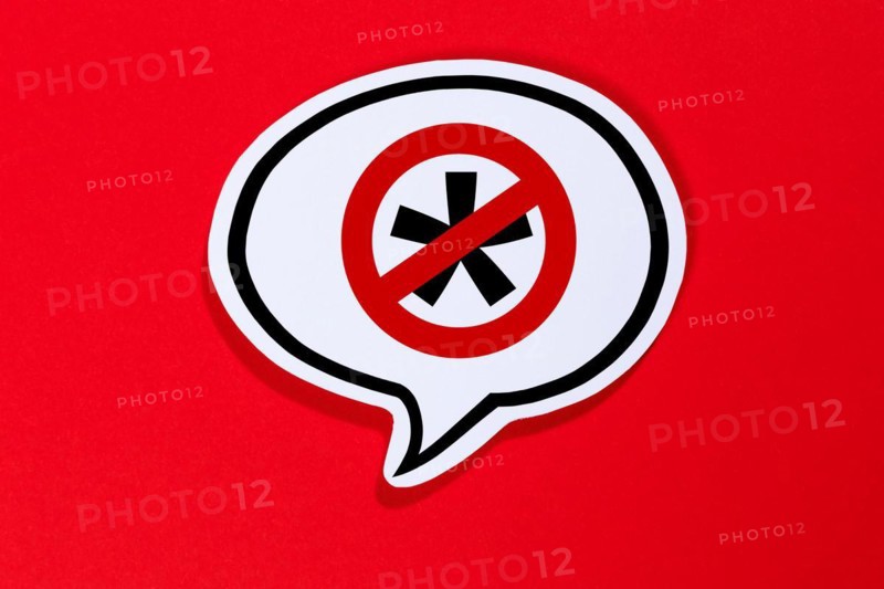 Gender prohibition Gender prohibition Gendering with a gender star as a symbol for gender-appropriate language in speech bubbles Communication Concept speaking in