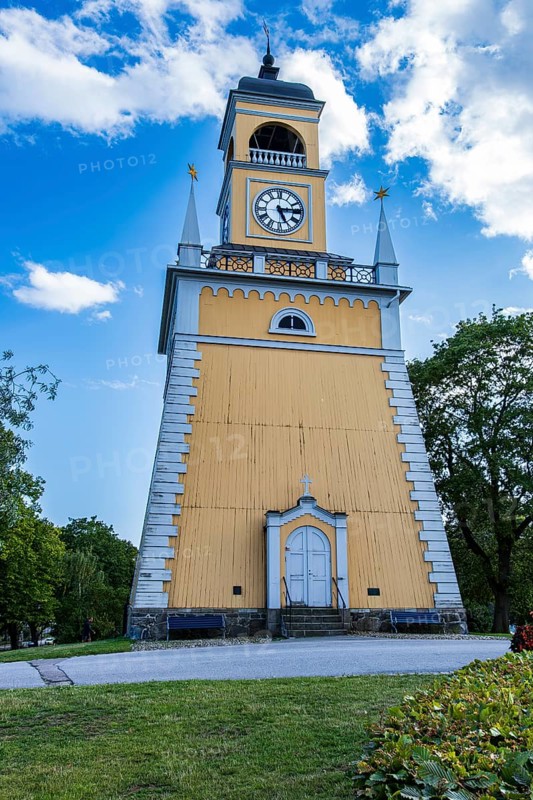The Admiralty Tower (Amiralitetstorn) in the Admiralty Park (Amiralitetsparken) in the historic city centre of Karlskrona, Blekinge län, Sweden, Europe