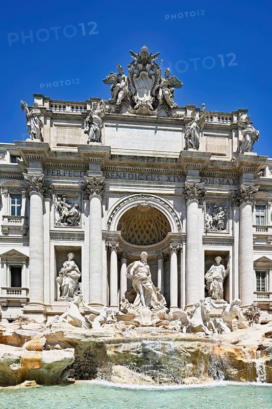 Trevi Fountain, Fontana di Trevi, landmark, Rome, Lazio, Italy, Europe
