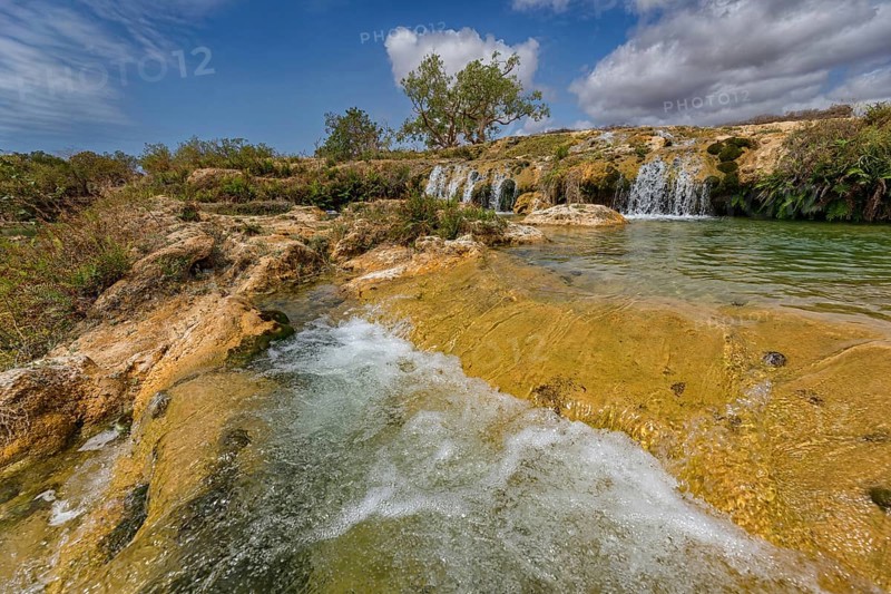 Waterfalls in Oman near Salalah, Wadi Darbat, Salalah, Dhofar Governorate, Oman, Asia