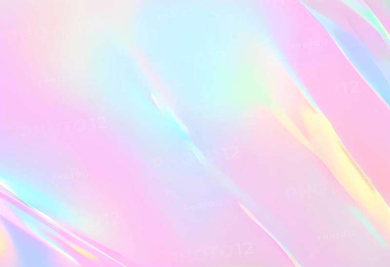 Iridescent neon background, Holographic Abstract soft pastel colors backdrop, AI generated