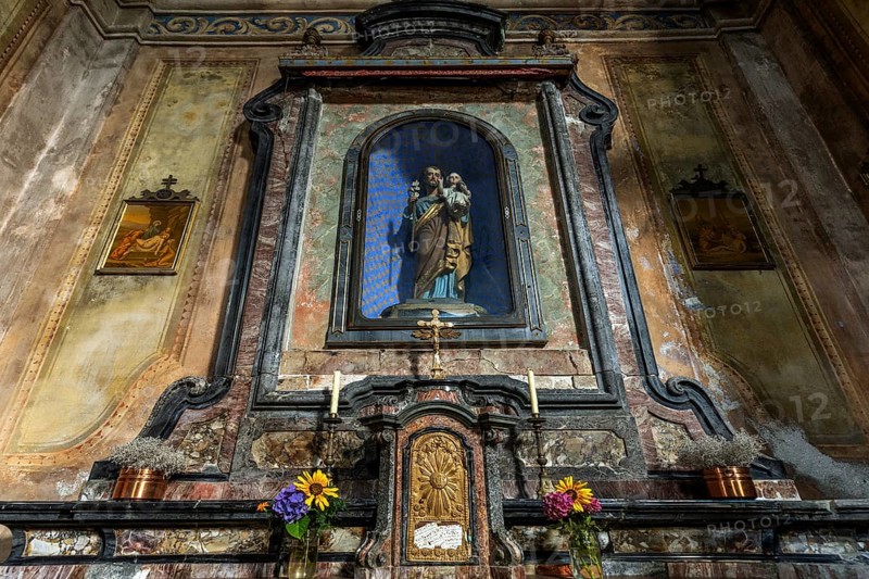 Parish church of Sant'Anna, 1747-1753, interior view, mountain village of Rasa, Centovalli, Canton Ticino, Switzerland, Europe
