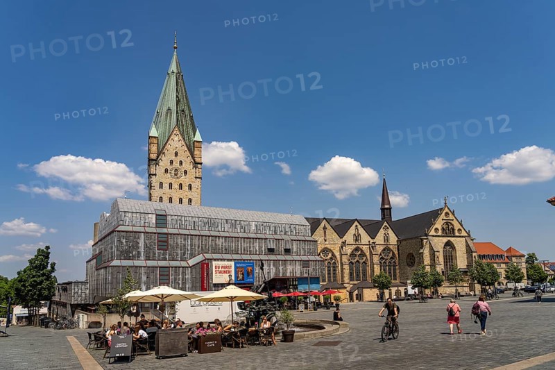 Paderborn Cathedral and the Diocesan Museum, Paderborn, North Rhine-Westphalia, Germany, Europe