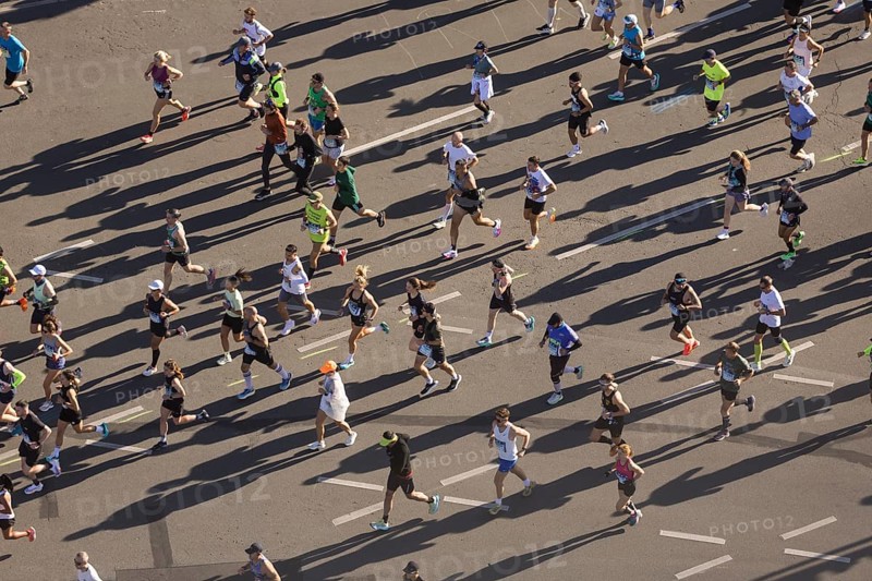 Marathon runners at the 50th BMW Berlin Marathon 2024 on 29/09/2024