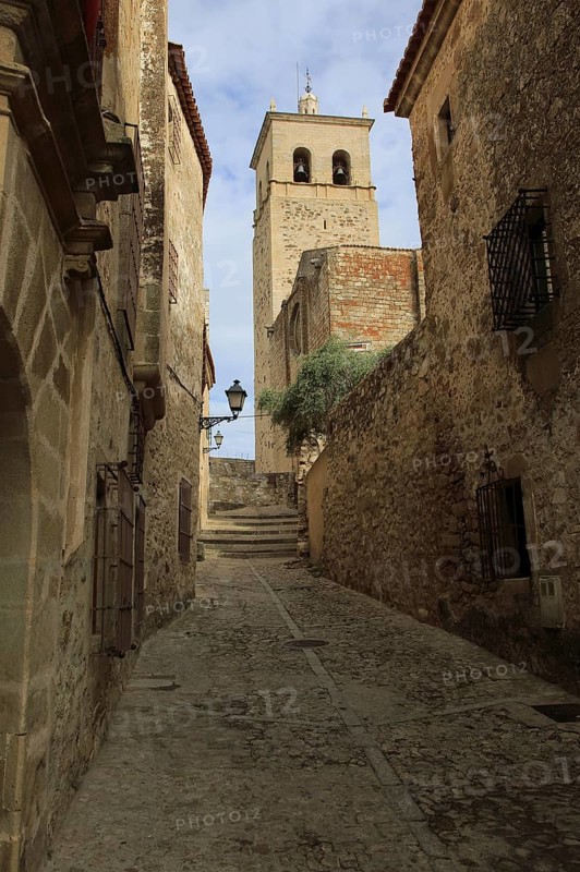 Iglesia de Santa Maria la Major church, in historic medieval town of Trujillo, Caceres province, Extremadura, Spain, Europe